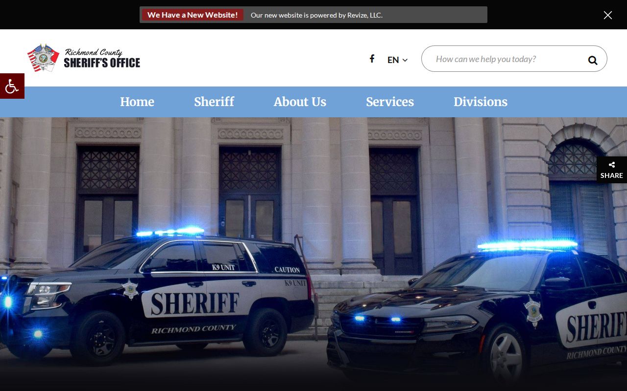 Richmond County Jail inmate information and recent arrest roster source